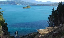 Example of Civil Engineering Project, Jetty and Pole Platform, Arapawa Island